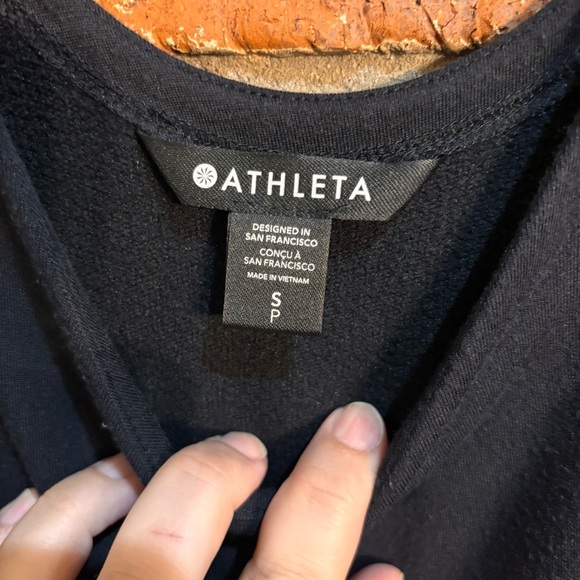 Athleta womens tank drawstring jogger sweatpants jumpsuit black S - Picture 4 of 5